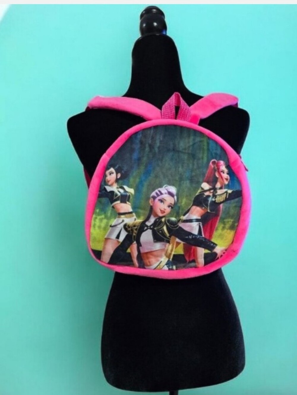 K-pop Girls' Pink Character Mini Backpack
